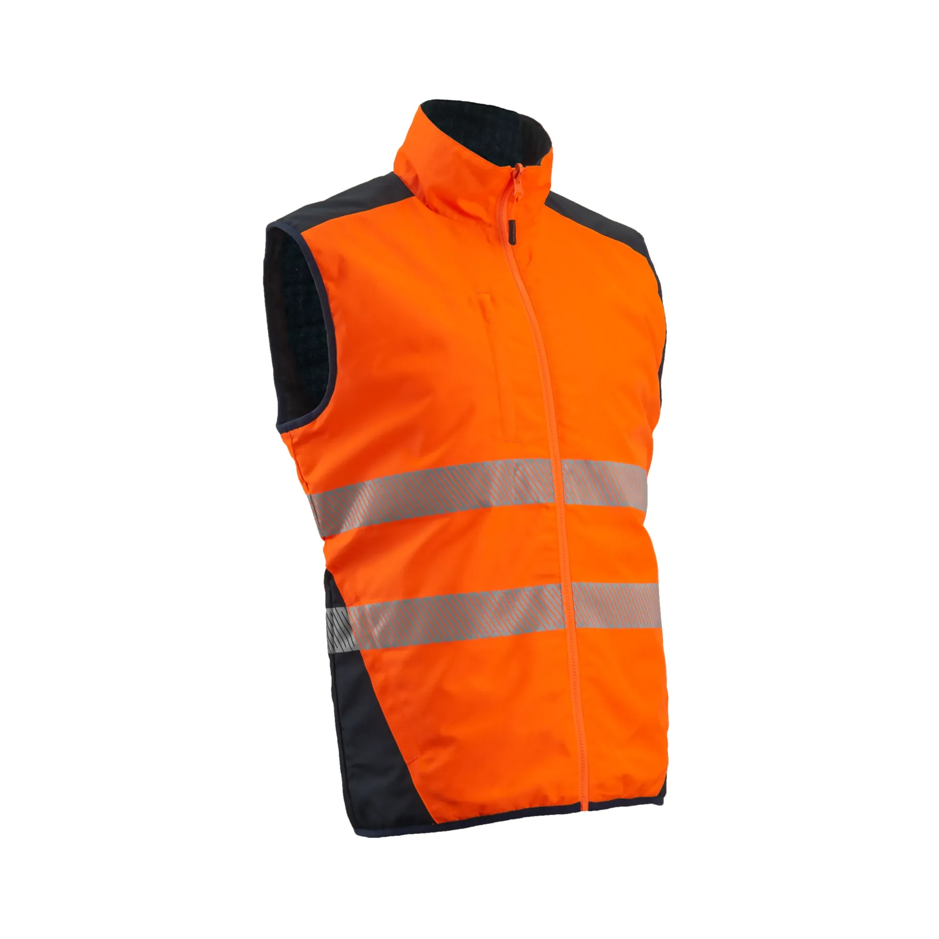 [5YOR170] Gilet haute visibilité réversible – Yoru classe 1/2 (S, Orange)