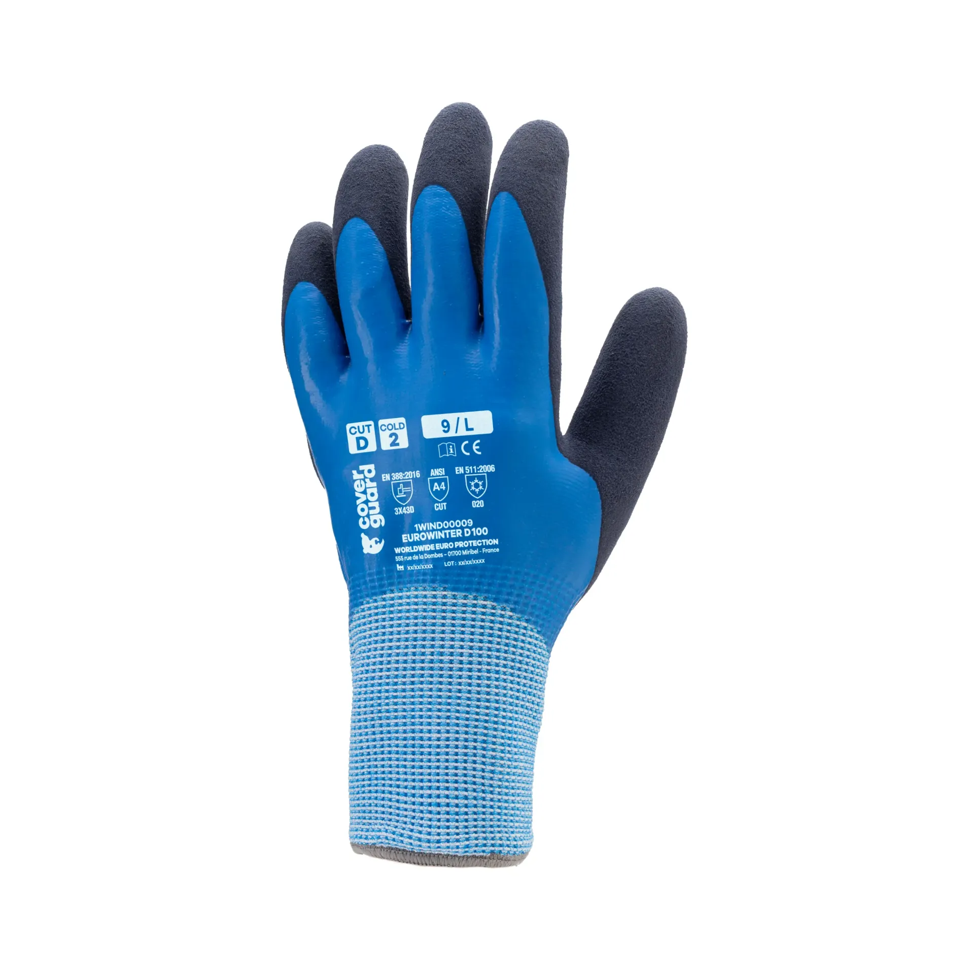 Gants anti-froid Eurowinter D100 CUT D (x5)