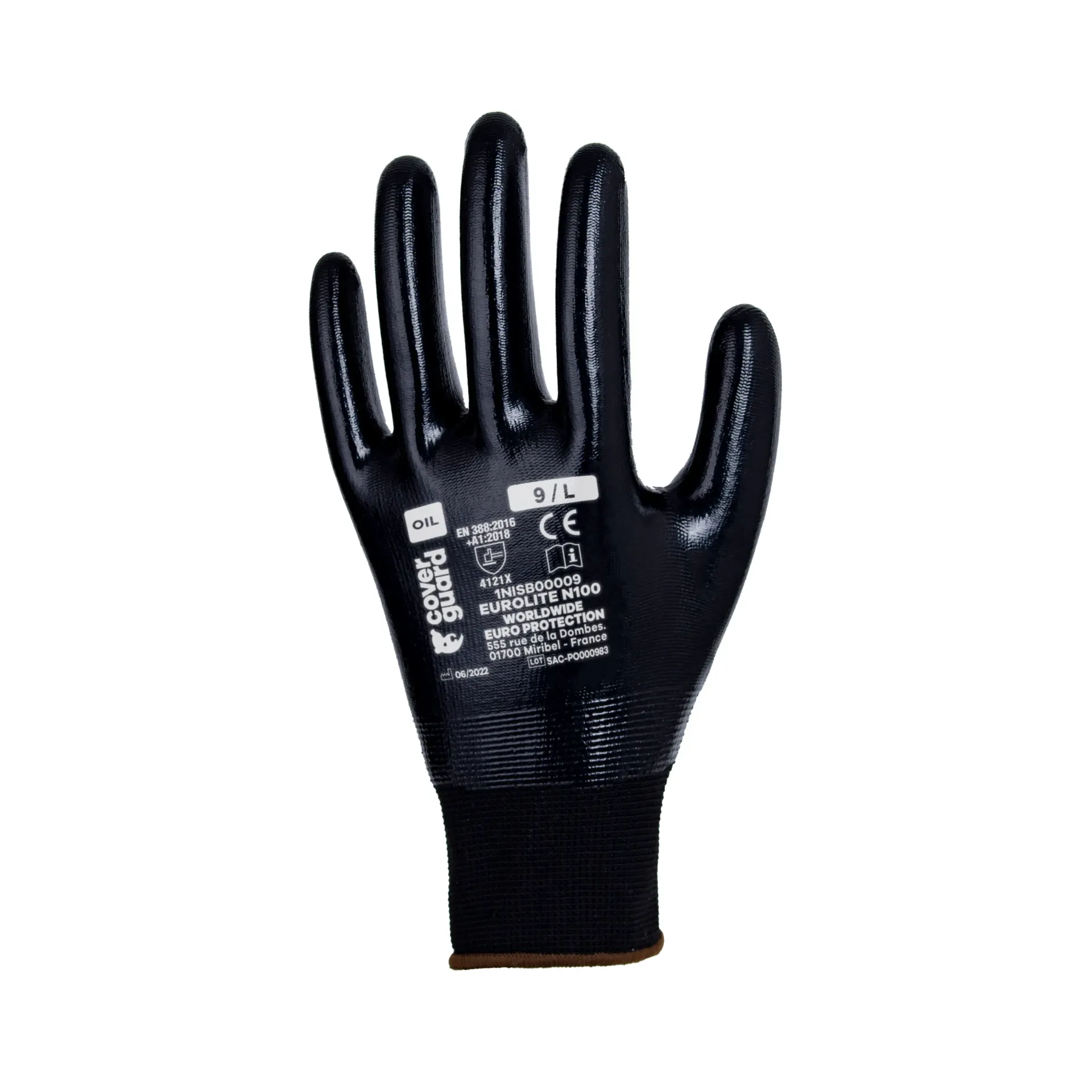 Gants de manutention anti-huile Eurolite N100 (x12) (7 (S))